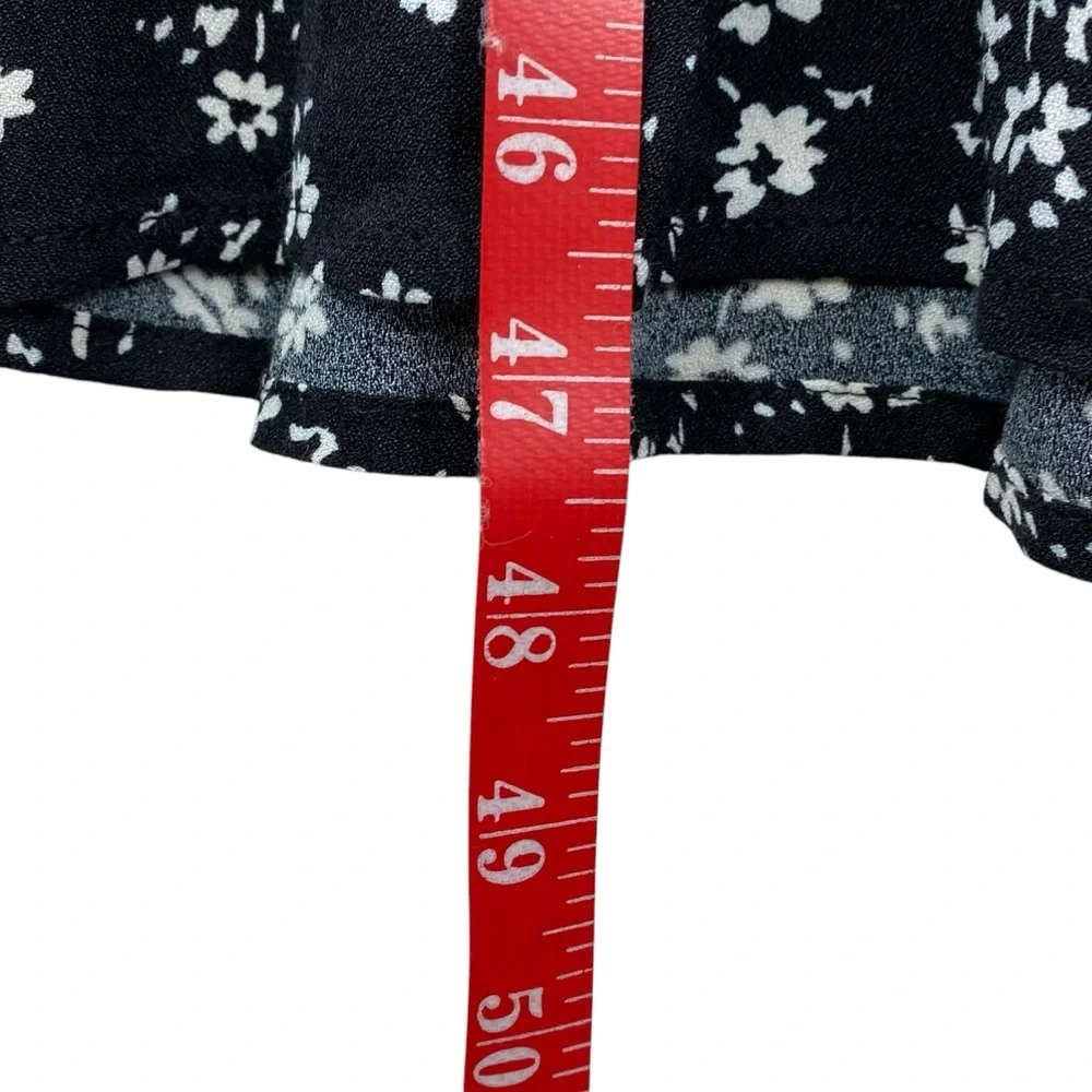 REFORMATION Locklin Floral Print Dress in Black Sz 4 Cottagecore Feminine Midi - Picture 15 of 15